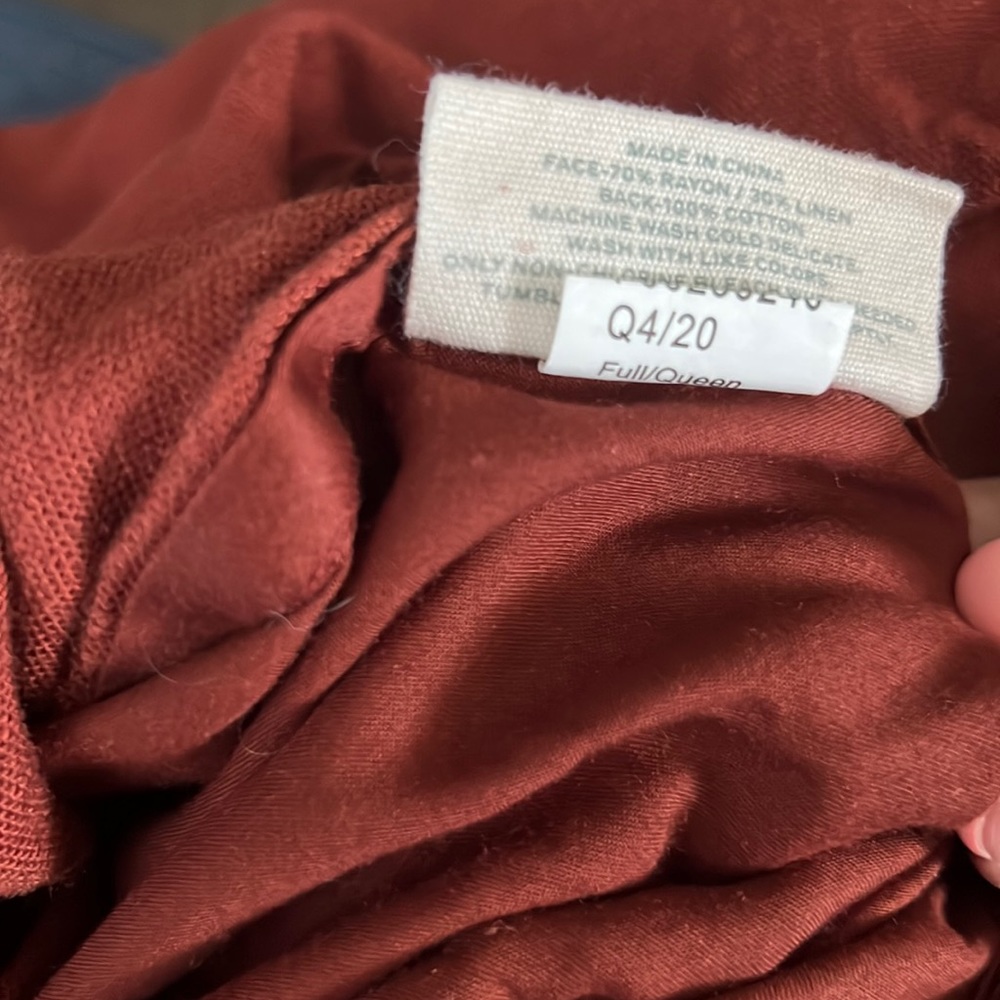Casaluna heavyweight linen blend duvet